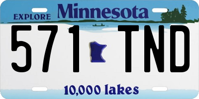 MN license plate 571TND