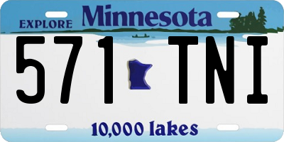 MN license plate 571TNI