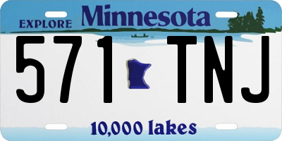 MN license plate 571TNJ