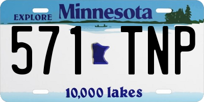 MN license plate 571TNP