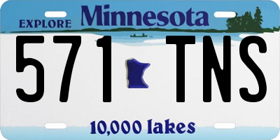 MN license plate 571TNS