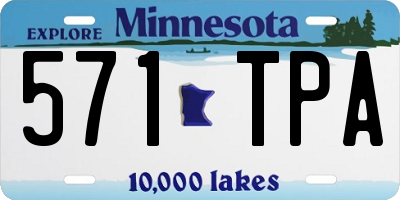 MN license plate 571TPA