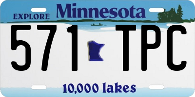MN license plate 571TPC