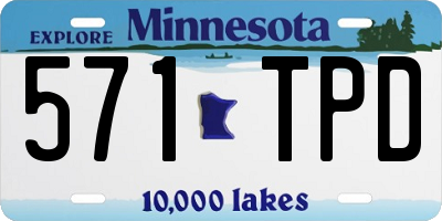 MN license plate 571TPD
