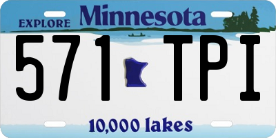 MN license plate 571TPI