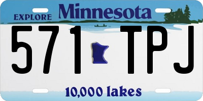 MN license plate 571TPJ
