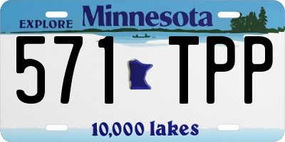 MN license plate 571TPP