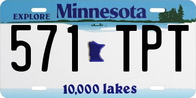 MN license plate 571TPT