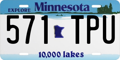MN license plate 571TPU