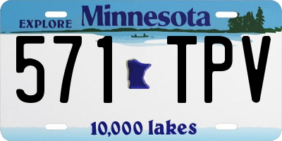 MN license plate 571TPV