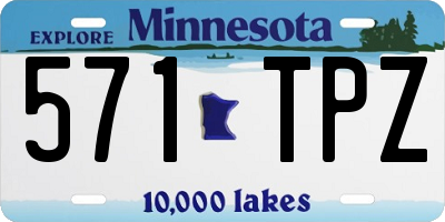 MN license plate 571TPZ