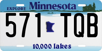 MN license plate 571TQB