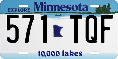MN license plate 571TQF