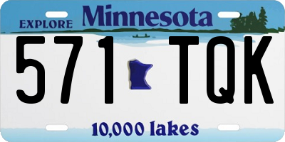 MN license plate 571TQK