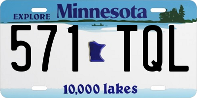 MN license plate 571TQL
