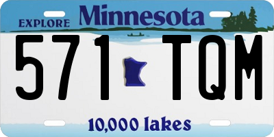 MN license plate 571TQM