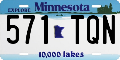 MN license plate 571TQN
