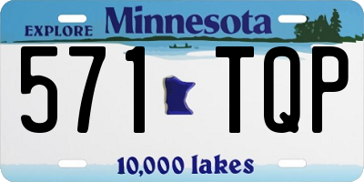 MN license plate 571TQP