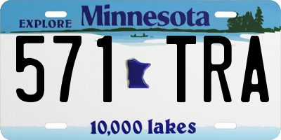 MN license plate 571TRA