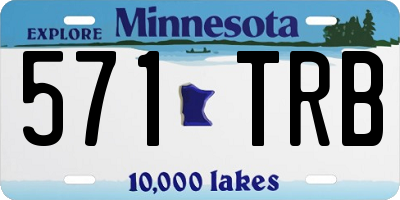 MN license plate 571TRB