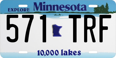 MN license plate 571TRF