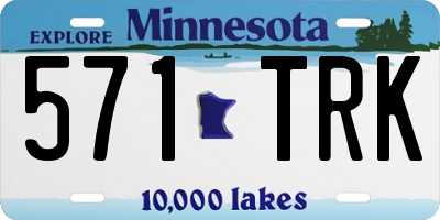 MN license plate 571TRK