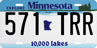 MN license plate 571TRR