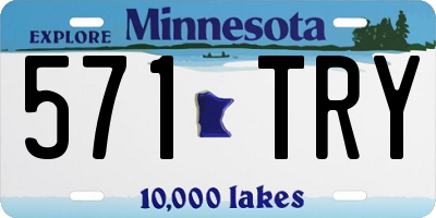 MN license plate 571TRY