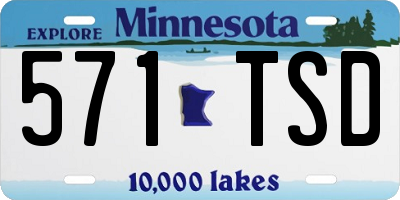 MN license plate 571TSD