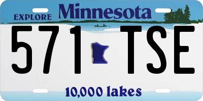 MN license plate 571TSE