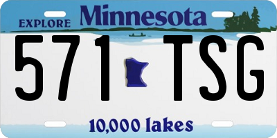 MN license plate 571TSG