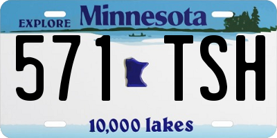 MN license plate 571TSH