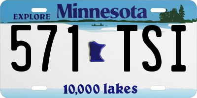 MN license plate 571TSI