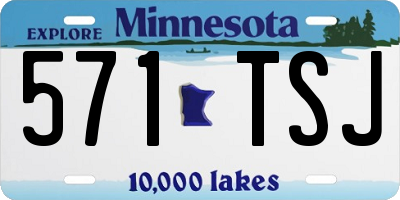 MN license plate 571TSJ