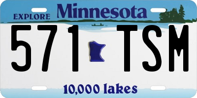 MN license plate 571TSM