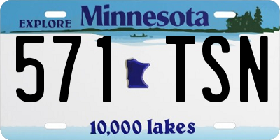 MN license plate 571TSN