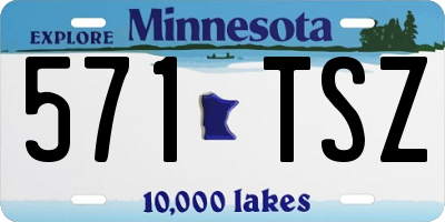 MN license plate 571TSZ