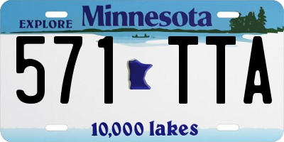 MN license plate 571TTA