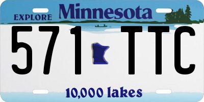MN license plate 571TTC