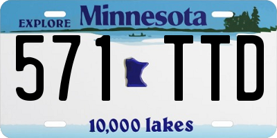 MN license plate 571TTD