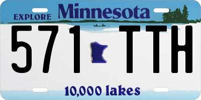 MN license plate 571TTH