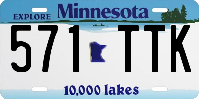 MN license plate 571TTK