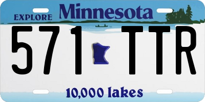 MN license plate 571TTR