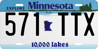 MN license plate 571TTX
