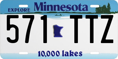 MN license plate 571TTZ