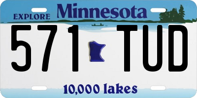 MN license plate 571TUD