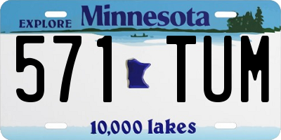 MN license plate 571TUM