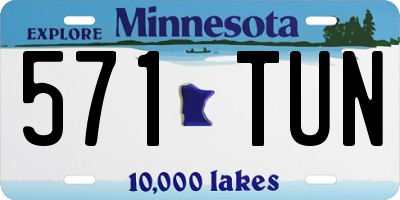 MN license plate 571TUN