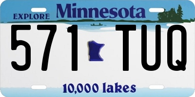 MN license plate 571TUQ