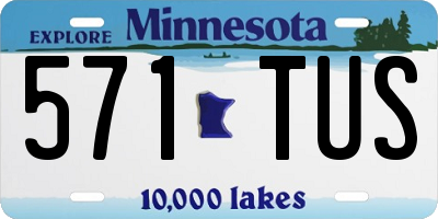 MN license plate 571TUS